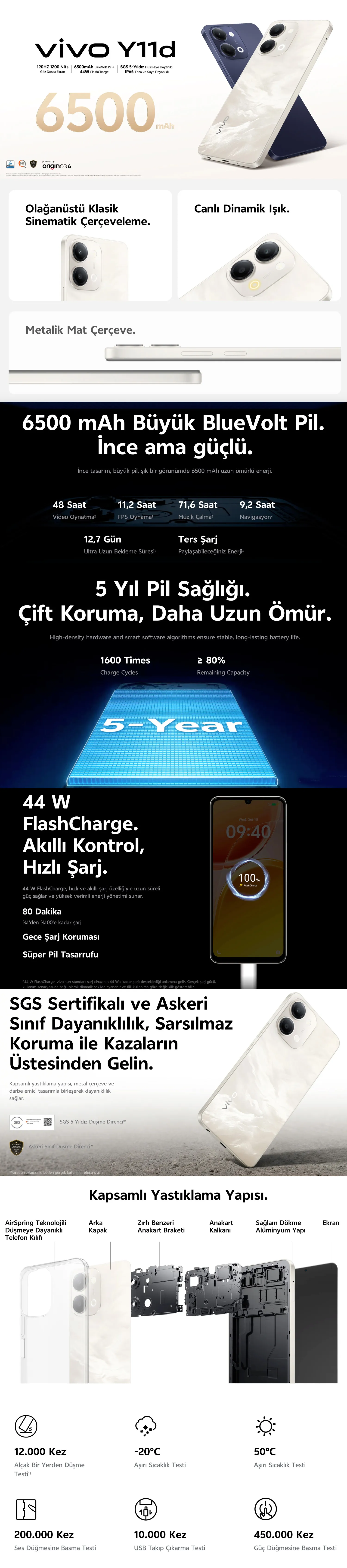 vivo Y11d temel avantajlar ve özellikler