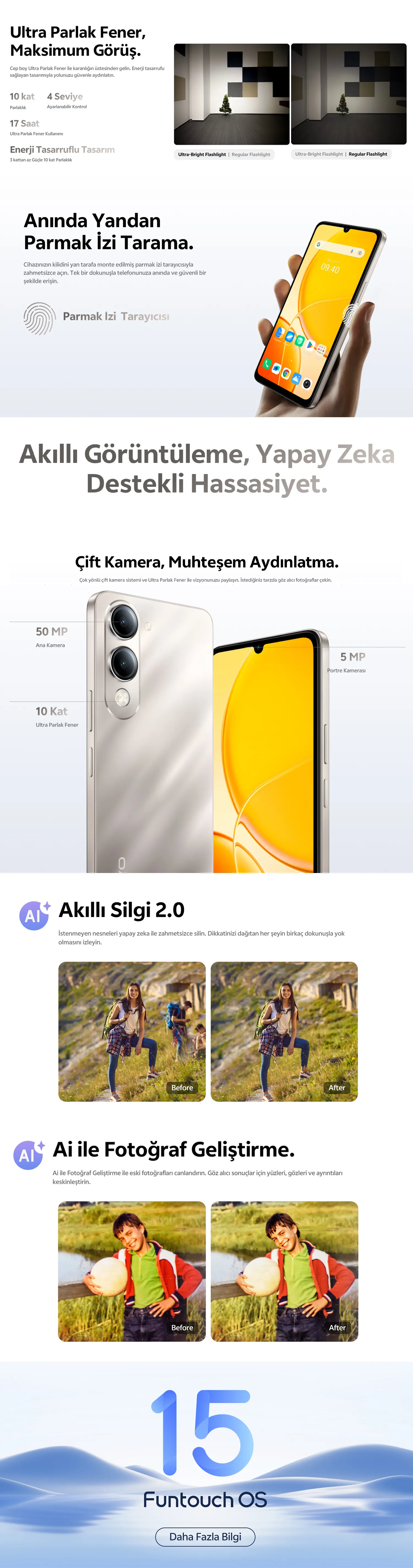 vivo Y29s 5G ışlak elle dokunma duyarlılığı