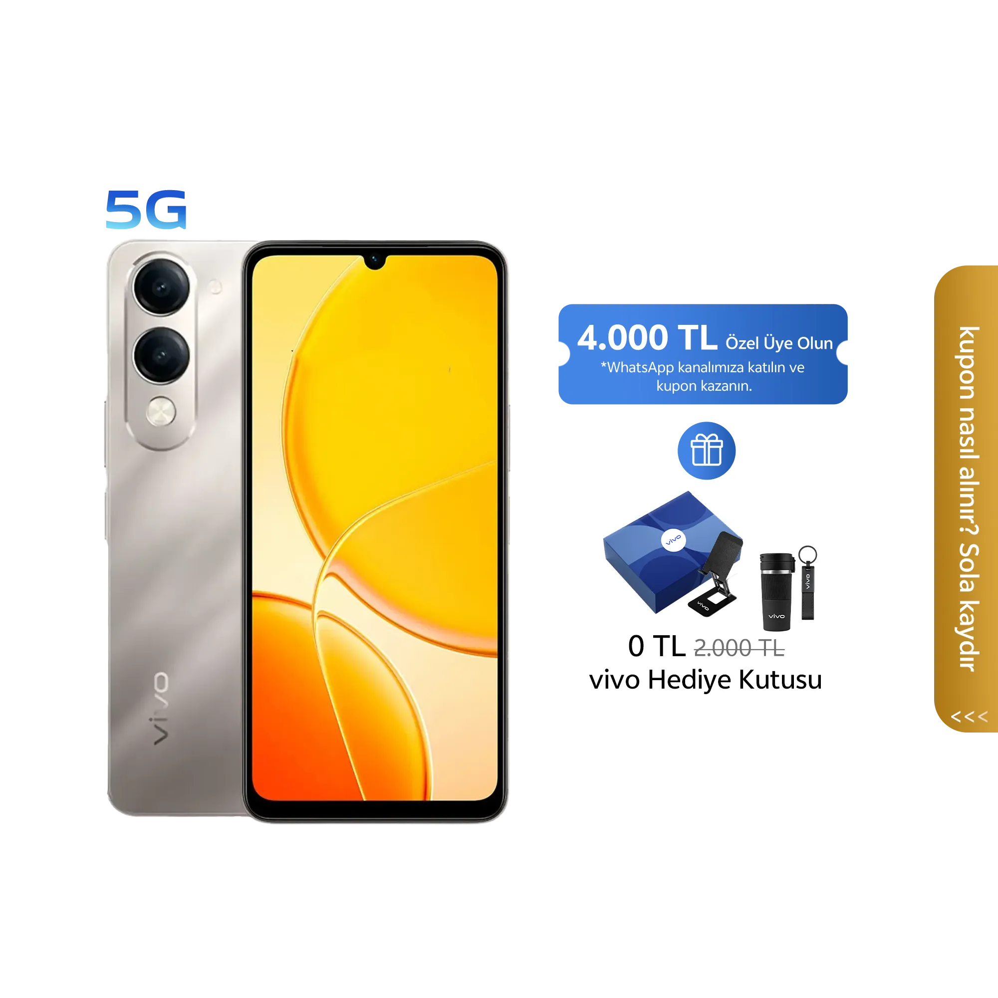 vivo Y29s 5G Altın 6GB+128GB_1