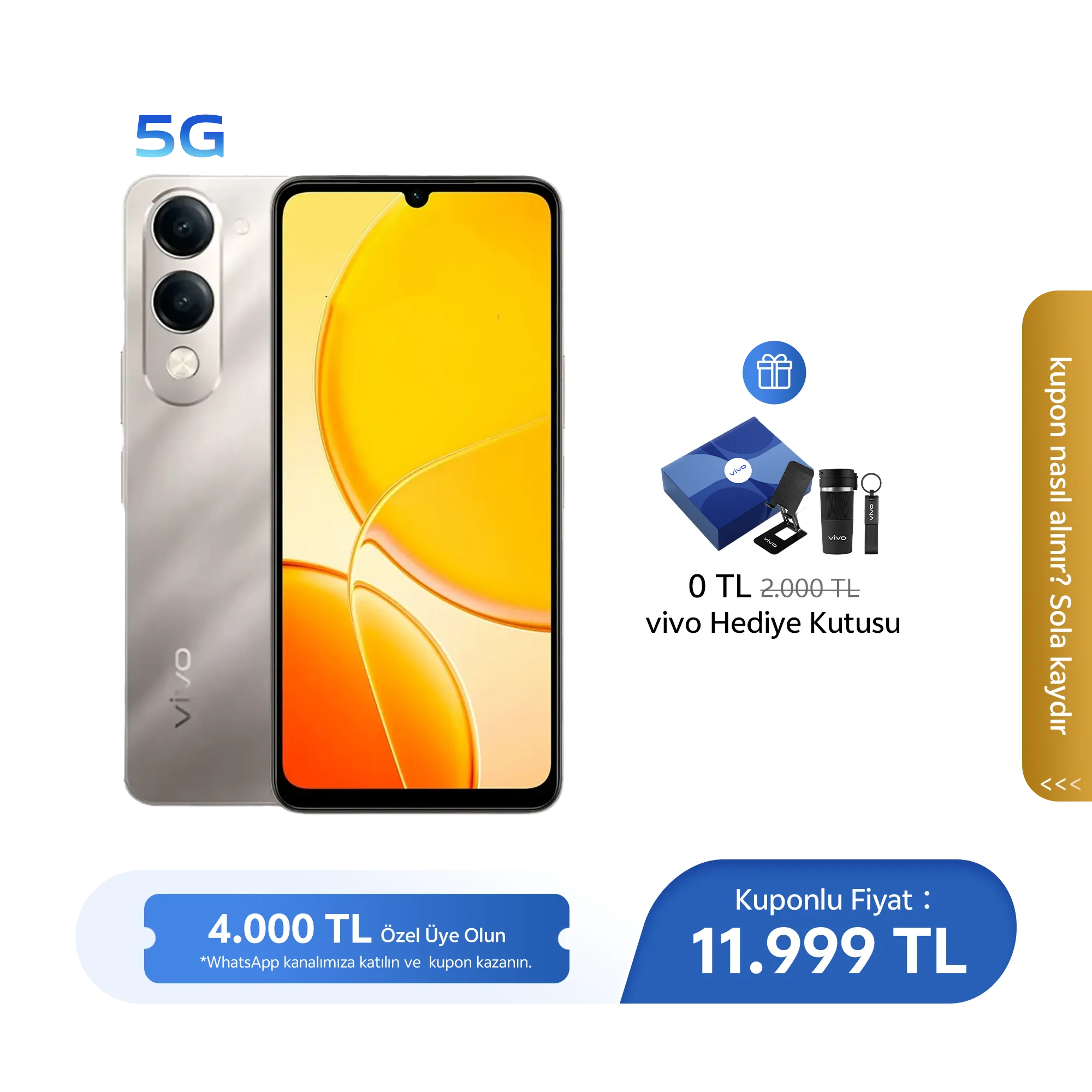 vivo Y29s 5G Altın 6GB+128GB_1