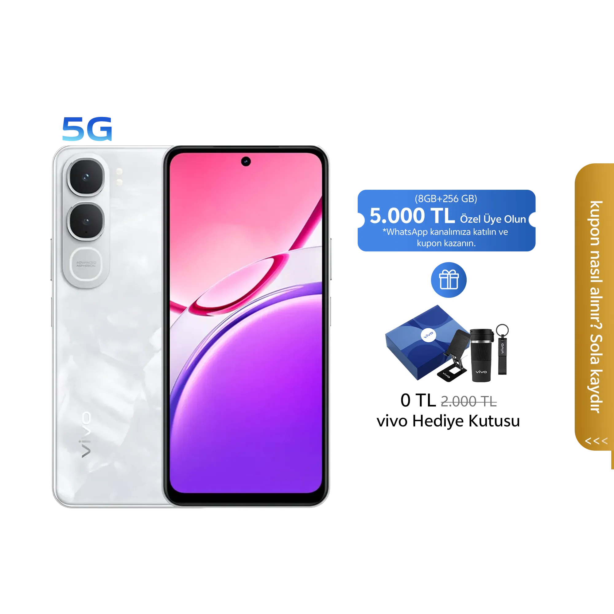 vivo Y31 5G Beyaz 8GB 256GB_1