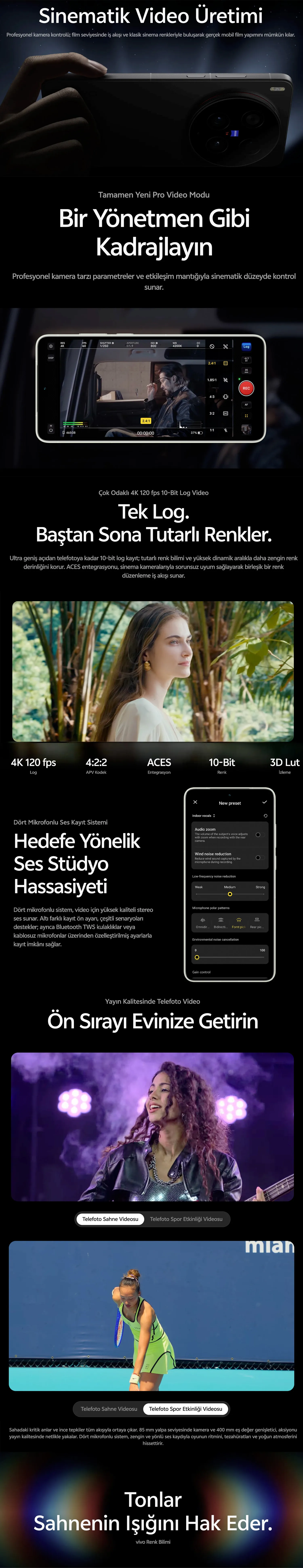 vivo X300 Ultra sinematik pro video modu özellik tanıtım görse